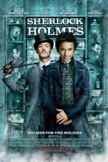 Sherlock Holmes Movie Poster 2 Sided Original Final 27x40 Robert