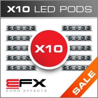 YAMAHA MOTORCYCLE EFX 50 LED 10pc STEP PODS NEON GLOW ACCENT LIGHTS