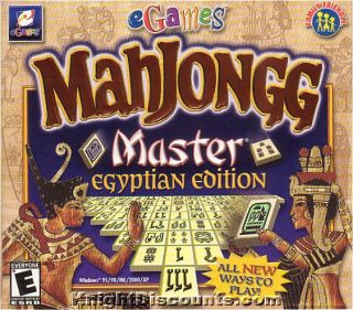 Mahjongg Master Egyptian Edition eGames PC Game New Box 743999127609