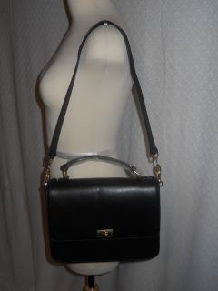 Crew Edie Purse Leather Bag Black $238 New with Tags