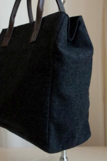 Emanuel UNGARO Flannel Vintage Tote Purse Bag Handbag