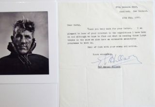 Sir Edmund Hillary Signed Letter [TLS] 1st Man To Climb Mount Everest
