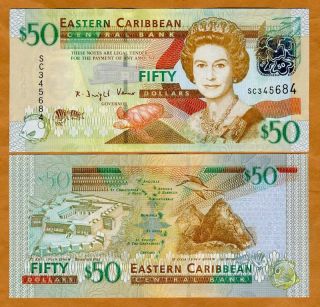Eastern East Caribbean $50 2008 P New 50 UNC