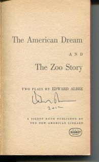 startprice 44 99 description edward albee the american dream the zoo