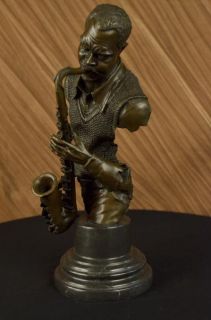 Duke Ellington Saxophone Player Bronze Sculpture Art Deco Music Lover
