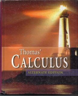 Thomas Calculus Analytic Geometryalternate Edition