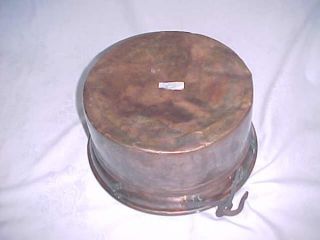 Antique Copper Pot Kettle Apple Butter Candy Bowl Cauldron Pan Patina