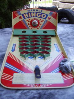  Vintage Marble Bingo Game in VGC