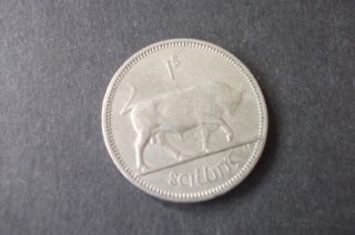 1959 eire ireland one shilling coin