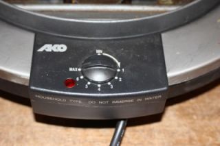 ako round table top electric grill made in germany tg 200 va indoor