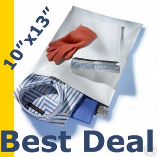 100 10x13 White Poly Mailers Envelopes Bags 10 x 13