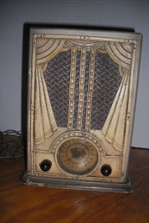 Old Hazeltine Corp G E Radio Wood Theatre Case Great Radio