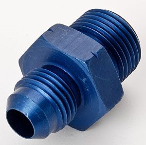  670540 Anodized 6AN Male to 18mm x 1 5 Metric Male Adapter