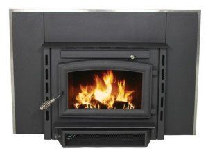 US Stove Medium EPA Certified Wood Burning Fireplace Insert in Black