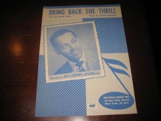  Back The Thrill (1950) Billy Eckstine, Ruth Poll & Peter Rugolo #4064