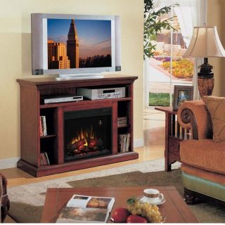 Beverly 23 Media Mantel with Electric Fireplace Premium Cherry w