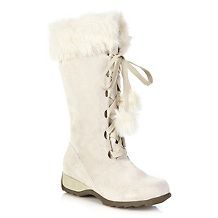 sporto waterproof suede tall boot with pom poms d 20121102122403383