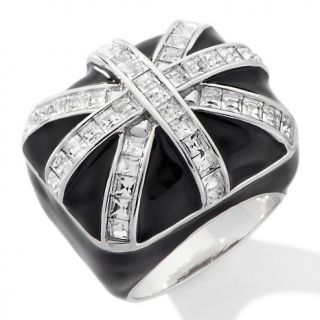 Jewelry Rings Fashion twiggy LONDON Union Jack Clear Crystal