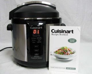 Cuisinart CPC 600 6qt Electric Pressure Cooker 1000 Watt w Recipe Book