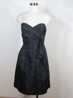 Eliza J New York Evening Party Strapless Black Jacquard Dress Sz 12 L