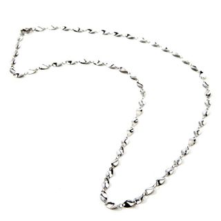 Jewelry Necklaces Chain Stately Steel Twisted Marquise Link 18