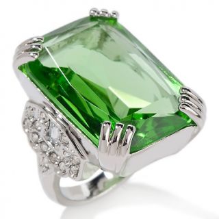 Jewelry Rings Fashion SCAASI Large Green Stone Cocktail Ring