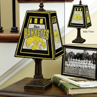 Iowa Hawkeyes NCAA Art Glass Table Lamp