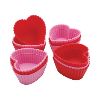 Wilton Silicone Baking Cups, 12 Count   Mini Heart