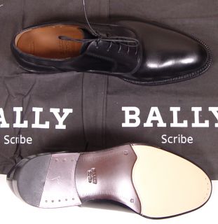 Bally Shoes $1195 Black Scribe Edgard Oxford Handmade Dress Shoe 9 5