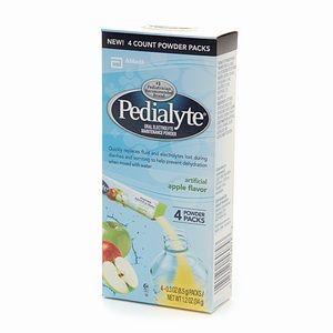 Pedialyte Oral Electrolyte Maintenance Powder, Apple 4 ea