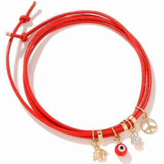 Jewelry Bracelets Bangle Designs by Sevan 14K Red Cord