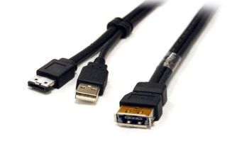 eSATA USB to Power eSATA Combo Female Extension Cable