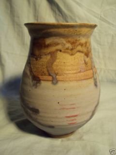  Vintage Studio Art Pottery Vase Signed Laura Malloy