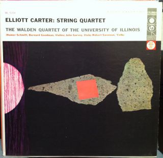 WALDEN QUARTET elliott carter string quartet LP VG+ ML 5104 Vinyl