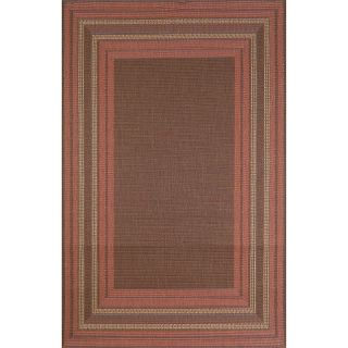  Manné Terrace Terracotta Etched Border Rug   23 x 35in