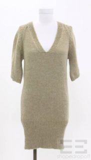 Etoile Isabel Marant Light Brown Alpaca Wool V Neck Sweater Size 1