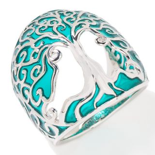  enamel tree of life sterling silver ring rating 6 $ 27 38 s h $ 5 95
