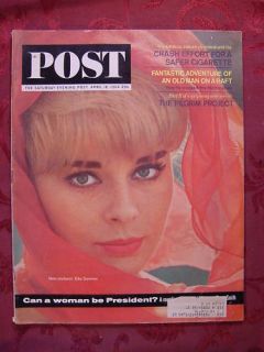 Saturday Evening Post April 18 1964 4 18 64 Elke Sommer
