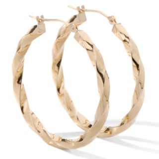 Michael Anthony Jewelry® Twisted 10K Hoop Earrings