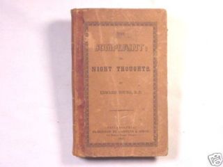 1846 The Complaint or Night Thoughts by Edward Young