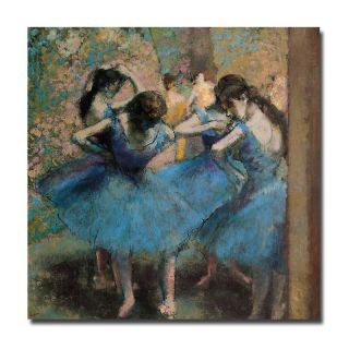 Edgar Degas, Dancers in Blue, 1890 Canvas Art Gallery Wrapped Giclee