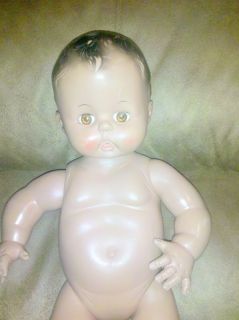 BLACK EFFANBEE BABY DOLL 1968~SLEEP ~BOTTLE~SQUEEZE BELLY CRY