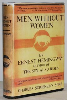 Ernest Hemingway Men Without Women 1st Edition 2nd State 1927 VG