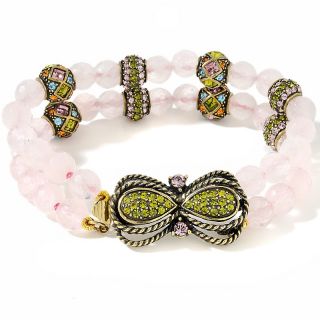 Heidi Daus Queen Bead Rose Quartz Beaded Bracelet