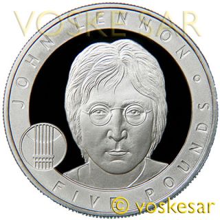 2010 John Lennon Silver Proof Coin Royal Mint RARE