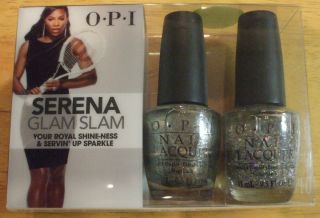 OPI Serena Glam Slam Your Royal Shine Ness & Servin Up Sparkle Nail