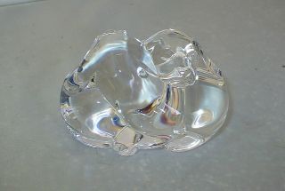  Glass Crystal Puppy Love Hand Cooler 8524 Lloyd Atkins Signed