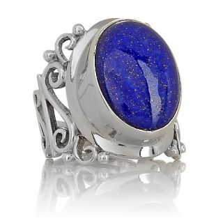 Jewelry Rings Gemstone Himalayan Gems™ Bold Lapis Oval Sterling