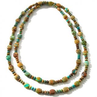 Jay King Green Anhui Turquoise 42 Beaded Necklace