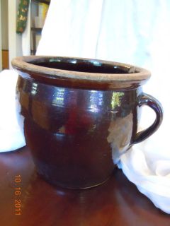 Antique Primitive Ceramic Stoneware Crock Slop Chamber Pot